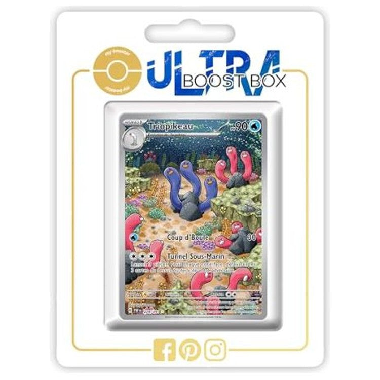 Carte Pokémon Triopikau 224/091 Alternative Pokémon Gallery Secrète recto, édition française Destinées de Paldea Écarlate et Violet 4.5