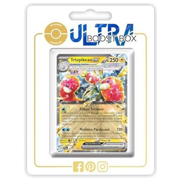 Carte Pokémon Triopikeau ex 060/162 Téracristal de l’extension Forces Temporelles EV05, vue de face avec illustration cristallisée détaillée.