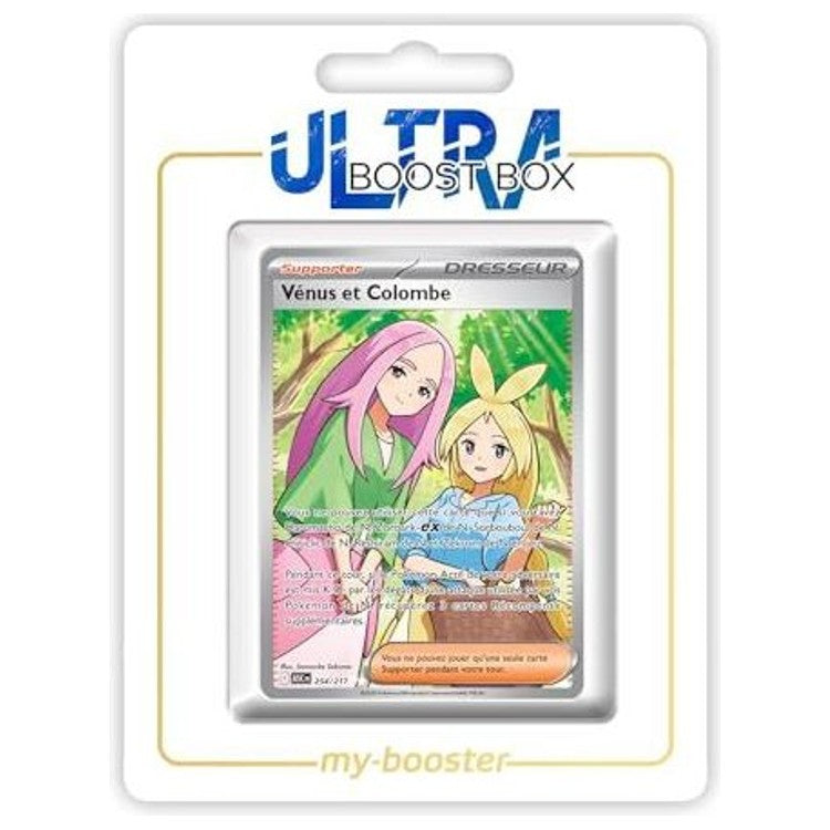 Carte Pokémon Vénus et Colombe 254/217 Full Art Secrète, édition française Héros Transcendants Méga-Évolution 2.5, vue de face détaillée.