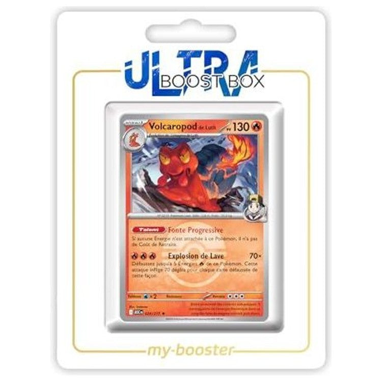 Carte Pokémon Volcaropod de Luth 024/217 en version Reverse Pokéball, recto, issue de l’extension Héros Transcendants du bloc Méga-Évolution