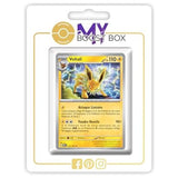 Carte Pokémon Voltali 135/165 Holo ou Reverse de l’extension 151 Écarlate et Violet 3.5, vue de face avec l’illustration complète.