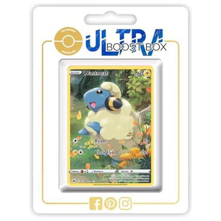 Carte Pokemon Wattouat GG34/GG70 Galerie Secrète en francais, recto, issue de l extension Epée et Bouclier 12.5 Zenith Supreme