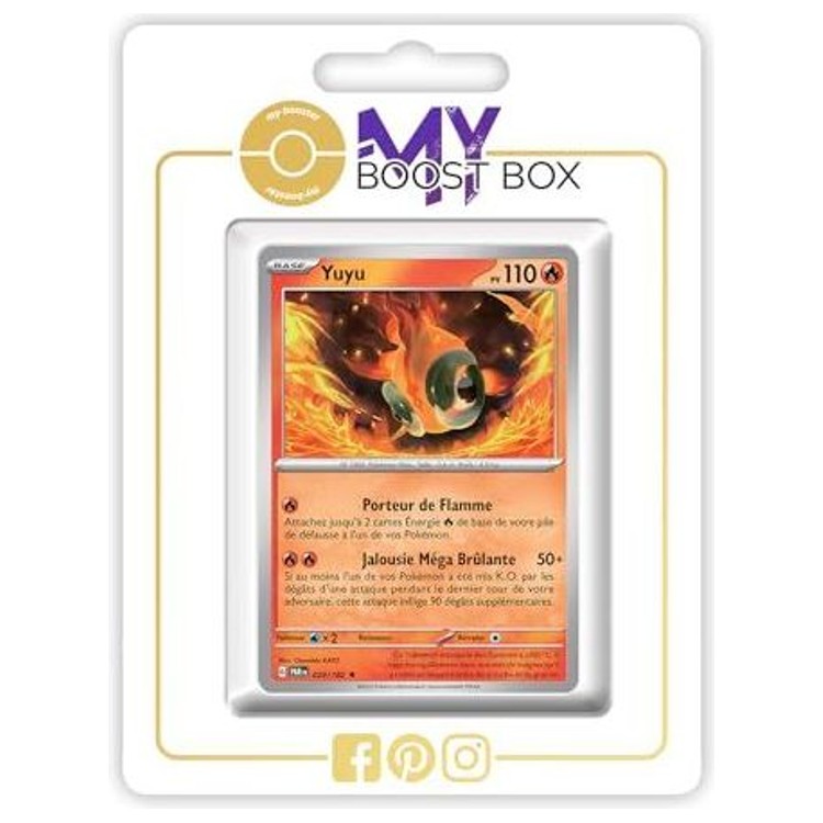 Carte Pokémon Yuyu 029/182 en version Holo ou Reverse, recto, issue de l’extension Faille Paradoxe Écarlate et Violet 04