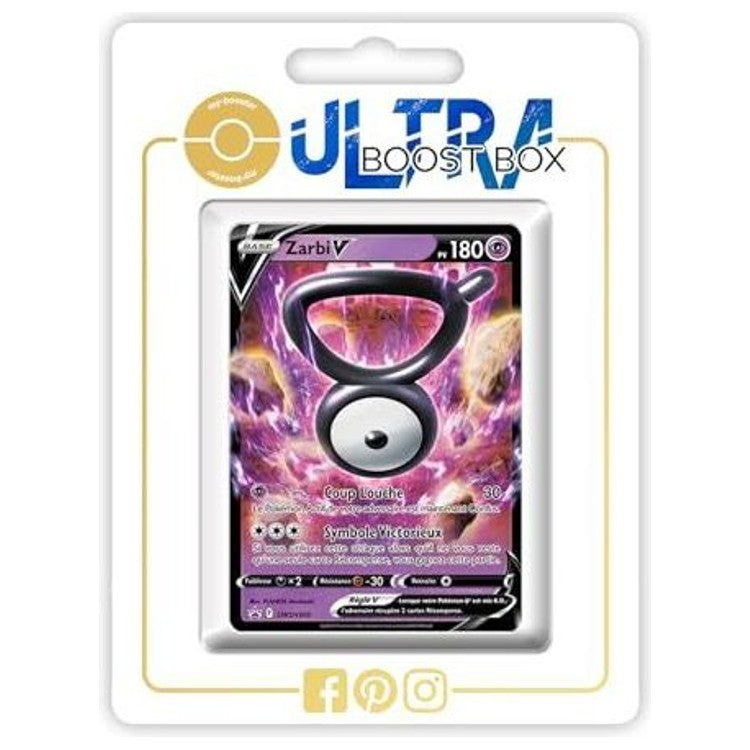Carte Pokémon Zarbi V SWSH300 promo en français, recto, issue du coffret Ultraboost lié à l’extension Zénith Suprême Epée et Bouclier 12.5