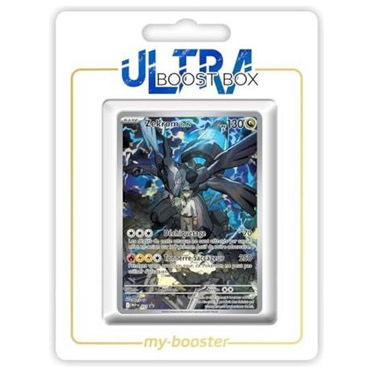 Carte Pokémon Zekrom de N MEP031 Alternative Pokémon Gallery, recto, issue de l’extension Héros Transcendants du bloc Méga-Évolution 2.5.