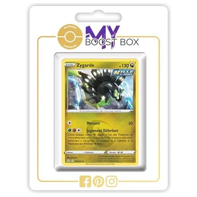Carte Pokémon Zygarde 118/203 Holo ou Reverse de l’extension Évolution Céleste EB07, vue de face avec le Pokémon légendaire en gros plan.